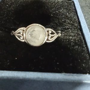 Sterling Silver Moonstone Ring